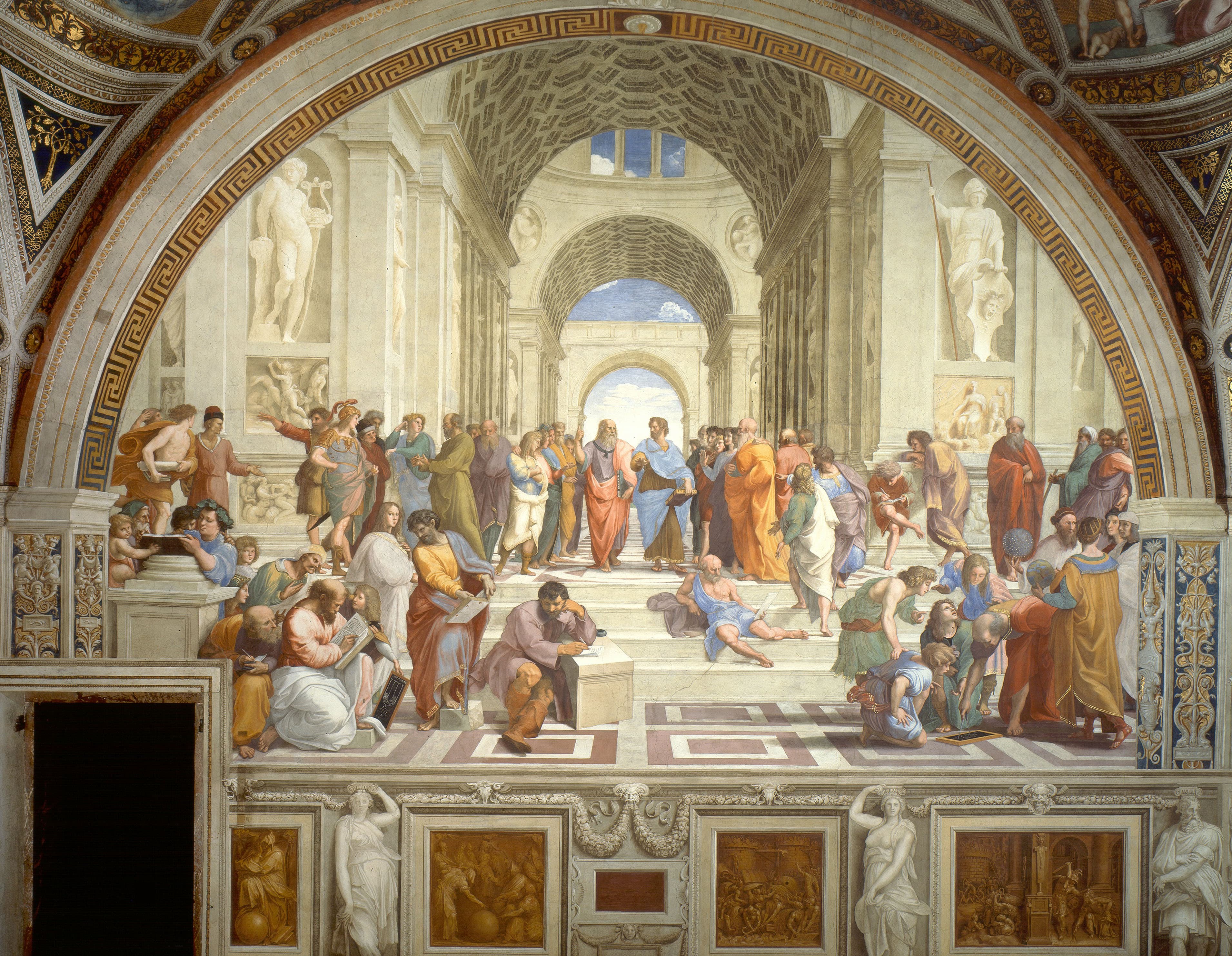 Raffaello Sanzio's fresco The School of Athens